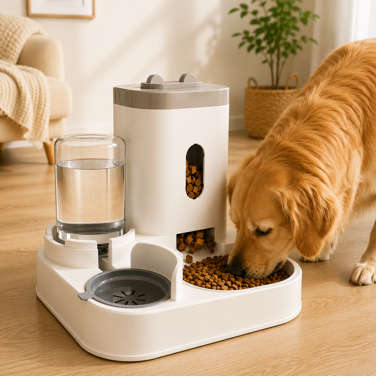 Dual Pet Feeder Station