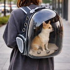 Mochila cápsula para mascotas