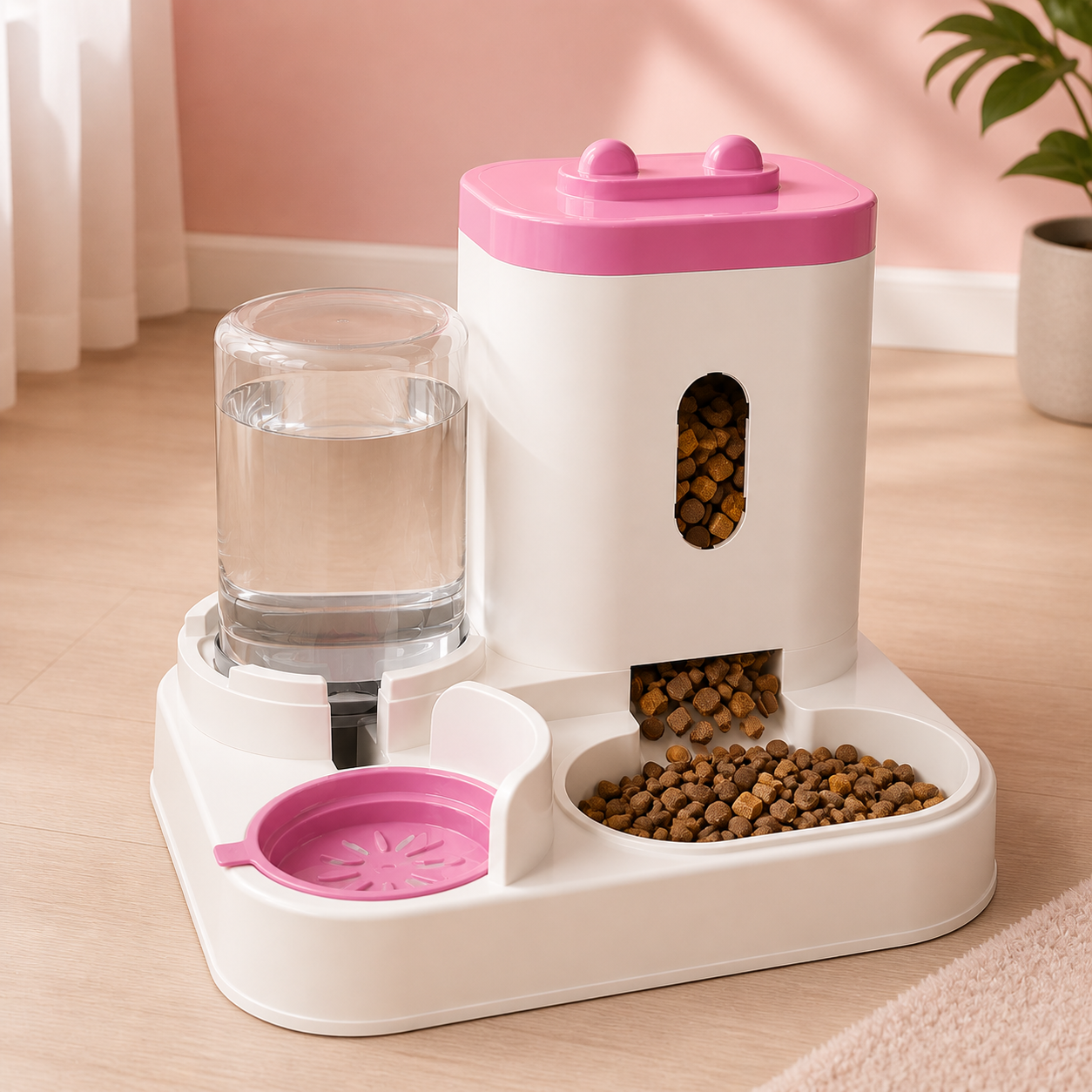 Dual Pet Feeder Station