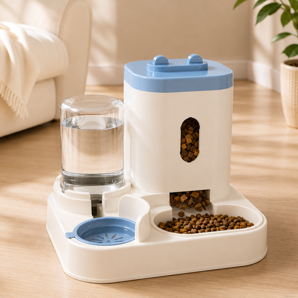 Dual Pet Feeder Station